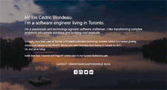 Desktop Screenshot of cedricblondeau.com